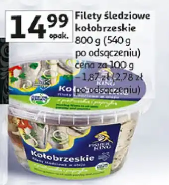 Auchan Filety śledziowe kołobrzeskie Fisher King oferta