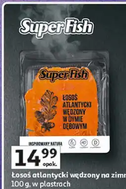 Auchan Łosoś atlantycki wędzony w dymie dębowym Superfish oferta