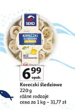 Auchan Koreczki śledziowe w oleju Seko oferta