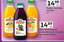 Auchan Sok czarna porzeczka Andros oferta