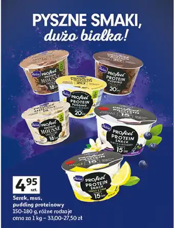 Auchan Deser proteinowy waniliowy z cytryną Valio Profeel oferta