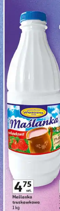 Auchan Maślanka truskawkowa Włoszczowa oferta