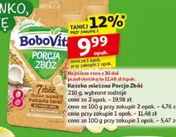 Auchan Kaszka mleczna 7 zbóż truskawka-banan Bobovita Porcja Zbóż oferta