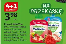 Auchan Owoce z jogurtem w tubce truskawki-maliny Bobovita Jogomi! oferta