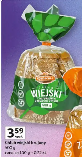 Auchan Chleb wiejski krojony Oskroba oferta