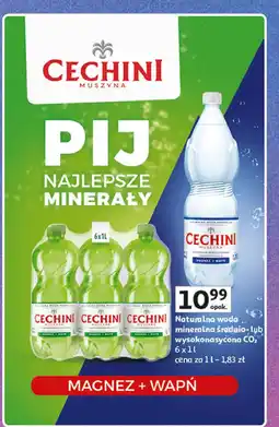 Auchan Woda średnionasycona Muszyna Cechini oferta