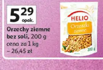 Auchan Orzechy ziemne nie solone Helio oferta