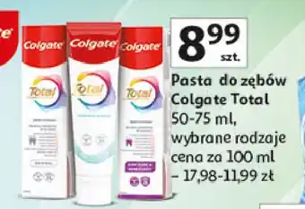 Auchan Pasta do zębów whitening Colgate Total oferta