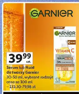 Auchan Fluid rozświetlający spf 50+ Garnier Vitamin C oferta