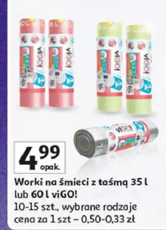 Auchan Worki na smieci 35 l Vigo! oferta