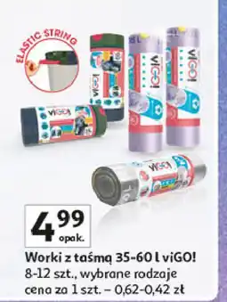 Auchan Worki na śmieci 35 l lawenda Vigo! oferta