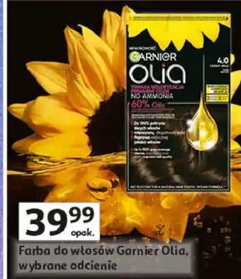 Auchan Farba do włosów ciemny brąz 4.0 Garnier Olia oferta