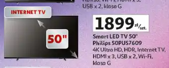 Auchan Telewizor 50'' 50pus7609 Philips oferta