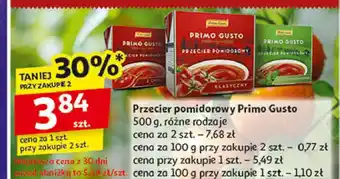 Auchan Przecier pomidorowy śródziemnomorski Melissa Primo Gusto oferta