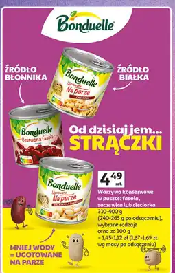 Auchan Cieciorka gotowana na parze Bonduelle oferta