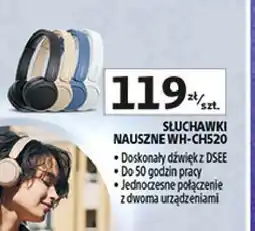 Auchan Słuchawki wh-ch520 białe Sony oferta