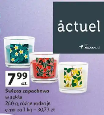 Auchan Świeca zapachowa w szkle Actuel oferta