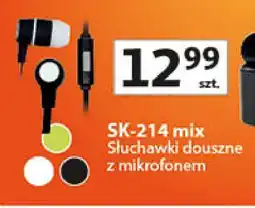 Auchan Słuchawki douszne sk-214k Vakoss oferta