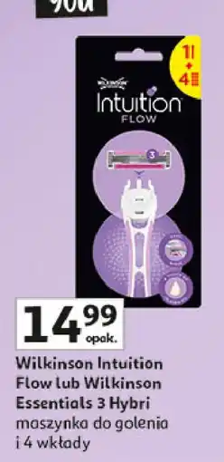 Auchan Maszynka do golenia + 4 wkłady Wilkinson Intuition Flow oferta