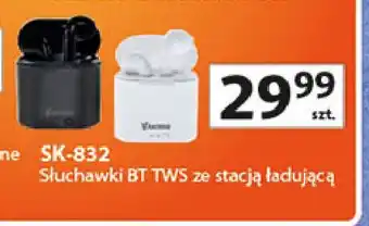 Auchan Słuchawki sk-832 czarne Vakoss oferta