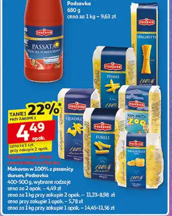 Auchan Makaron tagliatelle Podravka oferta