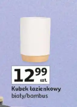 Auchan Kubek łazienkowy biały/bambus Actuel oferta