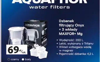 Auchan Dzbanek onyx 4.2 l + 3 wkłady b25 maxfor mg Aquaphor oferta