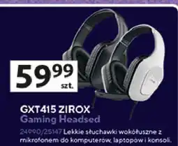 Auchan Słuchawki gamingowe gxt415 czarne Trust oferta