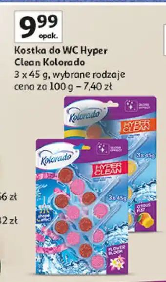 Auchan Kostka do wc citrus fizz Kolorado Hyper Clean oferta