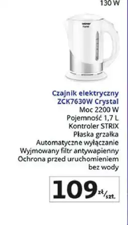 Auchan Czajnik crystal zck7630w Zelmer oferta