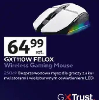 Auchan Mysz gxt110w felox Gxt Trust Gaming oferta