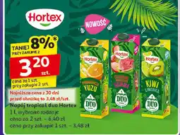 Auchan Napój kiwi limonka Hortex Tropical Duo oferta