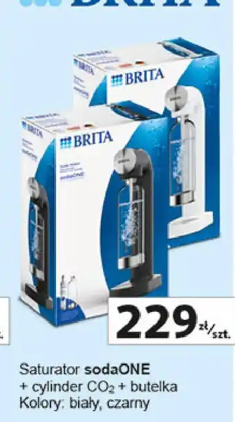 Auchan System nagozowywania wody czarny Brita Soda One oferta