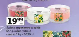 Auchan Świeca w szkle truskawka Actuel oferta