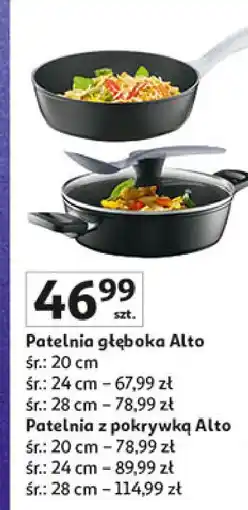 Auchan Patelnia z pokrywką 28 cm Ambition oferta