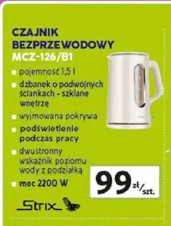 Auchan Czajnik mcz-126/b1 Mpm Product oferta