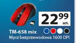 Auchan Mysz bezprzeowodowa tm-658 czarna Vakoss oferta