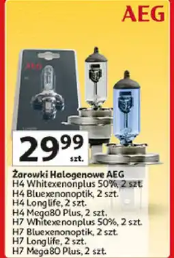 Auchan Żarówki h7 mega80 plus Aeg oferta