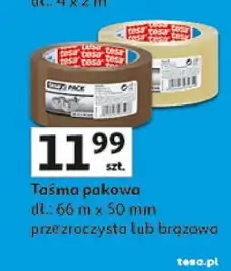 Auchan Taśma pakowa 66 mm x 50 brązowa Tesa oferta