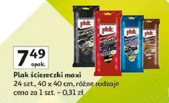 Auchan Ściereczki do skóry maxi Plak oferta