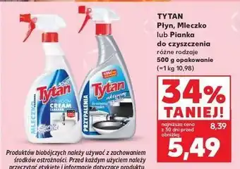 Kaufland Mleczko do czyszczenia łazienki spray aktywna piana Tytan oferta