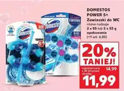 Kaufland Kostka do wc blue water pink magnolia Domestos Power5+ oferta