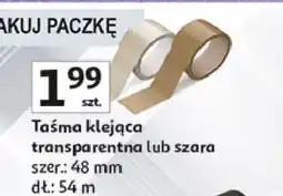 Auchan Taśma klejąca 48 mm x 54 m transparentna Delta oferta