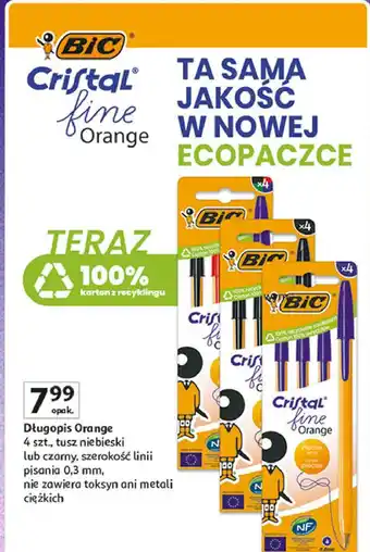 Auchan Długopis cristal mix Bic Cristal oferta