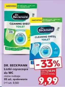 Kaufland Listki czyszczące do wc ocean breeze Dr. Beckmann oferta