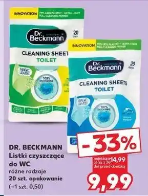 Kaufland Listki czyszczące do wc ocean breeze Dr. Beckmann oferta