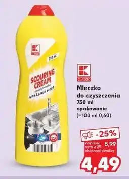 Kaufland Mleczko do czyszczenia K-Classic oferta