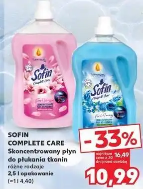 Kaufland Płyn do płukania pink passion Sofin Complete Care oferta