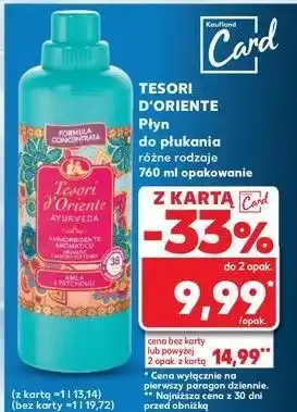 Kaufland Koncentrat do płukania ayurveda Tesori D'oriente oferta