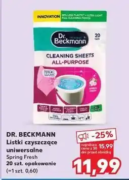 Kaufland Listki uniwersalne do czyszczenia spring fresh Dr. Beckmann oferta